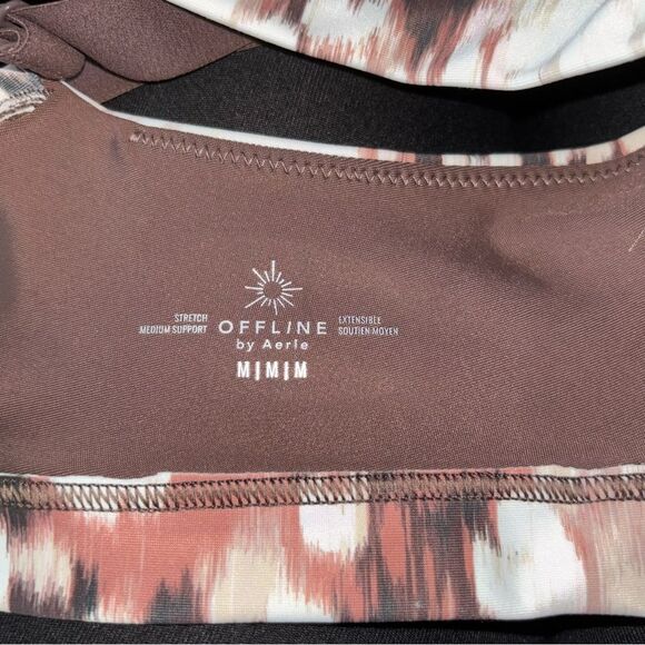 NWOT • aerie Offline Shine Strappy Back Sports Bra • size Medium - Picture 6 of 6
